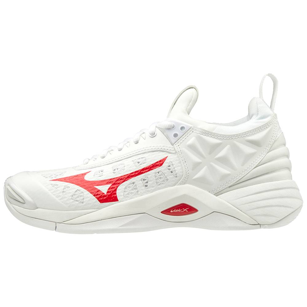 Tenis Para Voleibol Mizuno Wave Momentum Para Mujer Blancos/Rojos 9250648-VQ